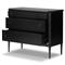 Olivia French Country Matte Black Iron Bachelor Chest