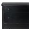 Olivia French Country Matte Black Iron Bachelor Chest