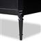 Olivia French Country Matte Black Iron Double Dresser