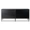 Olivia French Country Matte Black Iron Double Dresser