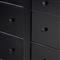 Olivia French Country Matte Black Iron Double Dresser