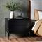Olivia French Country Matte Black Iron Nightstand