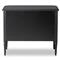 Olivia French Country Matte Black Iron Nightstand
