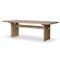 Aisha Rustic Natural Reclaimed Teak Rectangular Outdoor Dining Table - 92.5&quot;W