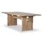 Aisha Rustic Natural Reclaimed Teak Rectangular Outdoor Dining Table - 92.5&quot;W