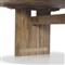 Aisha Rustic Natural Reclaimed Teak Rectangular Outdoor Dining Table - 92.5&quot;W
