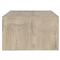 Brissy Rustic Lodge Cream Oak Wood Rectangular Coffee Table