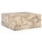 Valerie Coastal Beach Bleached Teak Square Block Coffee Table