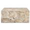 Valerie Coastal Beach Bleached Teak Square Block Coffee Table
