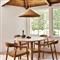 Camille Coastal Beach Natural Rattan Pendant