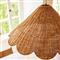 Marley Coastal Beach Natural Rattan Scallop Pendant