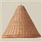 Camille Coastal Beach Natural Rattan Tall Pendant