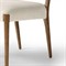 Ronan Coastal Beige Upholstered Seat Woven Rush Brown Oak Wood Dining Side Chair