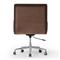 Sullivan Rustic Brown Velvet Upholstered Aluminum Adjustable Swivel Office Chair