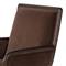 Sullivan Rustic Brown Velvet Upholstered Aluminum Adjustable Swivel Office Chair