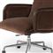 Sullivan Rustic Brown Velvet Upholstered Aluminum Adjustable Swivel Office Chair