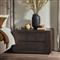 Oliver Rustic Lodge Dark Brown Oak Wood 2 Drawer Nightstand