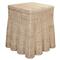 Terese Coastal Beach Natural Handwoven Rattan Square Side Table