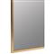 Serene Hollywood Regency Gold Metal Wall Mirror