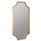 Leonora Hollywood Regency Gold Leaf Metal Wall Mirror