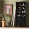 Tacorey Rustic Lodge Black Oak Wood Display Cabinet