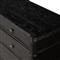 Tacorey Rustic Lodge Black Solid Oak Wood 9 Drawer Dresser