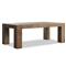 Oliver Rustic Lodge Brown Oak Rectangular Dining Table - Small - 86&quot;W