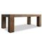 Oliver Rustic Lodge Brown Oak Rectangular Dining Table - Small - 86&quot;W
