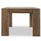 Oliver Rustic Lodge Brown Oak Rectangular Dining Table - Small - 86&quot;W