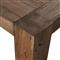 Oliver Rustic Lodge Brown Oak Rectangular Dining Table - Small - 86&quot;W