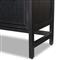 Corazon Global Bazaar Woven Black Cane Black Wash Mango Wood Sideboard