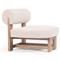 Carlo Modern Classic Cream Performance Occasional Chair
