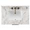 Allissa Modern Classic Carrara Marble Natural Oak Vanity Sink - 36&quot;