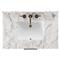 Allissa Modern Classic Carrara Marble Black Oak Vanity Sink - 36&quot;