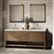 Allissa Modern Classic Carrara Marble Natural Oak Double Vanity Sink - 72&quot;