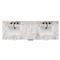Allissa Modern Classic Carrara Marble Natural Oak Double Vanity Sink - 72&quot;