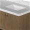 Allissa Modern Classic Carrara Marble Natural Oak Double Vanity Sink - 72&quot;