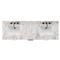 Allissa Modern Classic Carrara Marble Black Oak Double Vanity Sink - 72&quot;