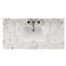 Cynthia Modern Classic Carrara Marble Black Oak Wide Vanity Sink - 48&quot;