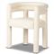 Claire Modern Classic Cream Performance Dining Arm Chair