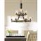 Visual Comfort Studio Angelo Rustic Distressed Weathered Oak 2 Tier Chandelier