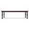 Asher French Dark Brown Oak Extendable Rectangular Dining Table - 80-102&quot;