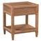 Kalea Coastal Beach Brown Woven Rattan Nightstand