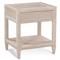 Kalea Coastal Beach Beige Woven Rattan Nightstand