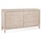 Kalea Coastal Beach Beige Woven Rattan 9 Drawer Dresser