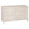 Kalea Coastal Beach Beige Woven Rattan Double Dresser