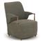 Brently Broadway Olive Linen Chair