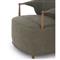Brently Broadway Olive Linen Chair