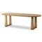 Ayla Worn Oak Oval Dining Table - 98&quot;W