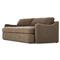 Aurelia Broadway Coffee Linen Sofa - 96&quot;W